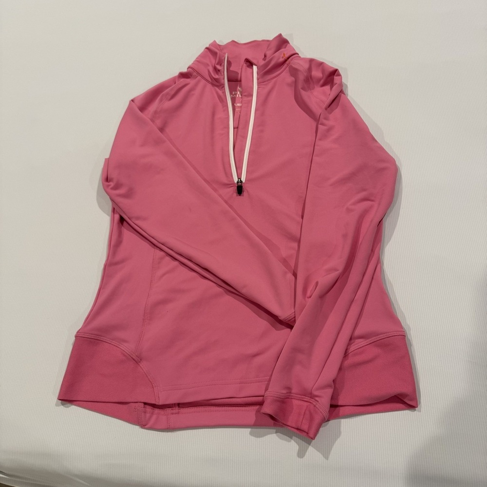 Peter Millar Shirt Womens Element Purple Quarter Zip Pullover Sz M - Picture 1 of 7